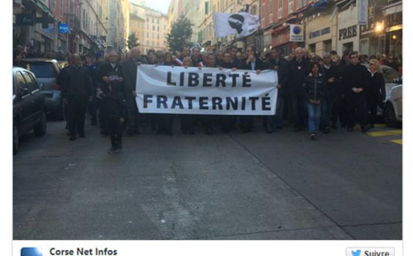I primi ritratti di e manifestazione in Corsica
