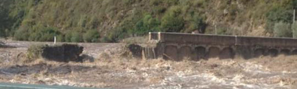 Ponte Novu sott'à l'acqua